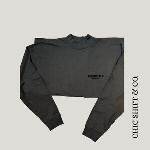 FOG ESSENTIALS Long Sleeve Tee - Stretch Limo (NWT, Size L)